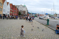 Bryggen, el barrio portuario de Bergen en Noruega