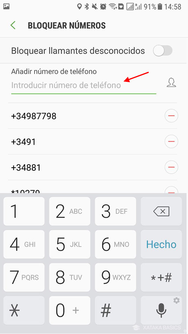 Cómo bloquear a un número de teléfono en el móvil