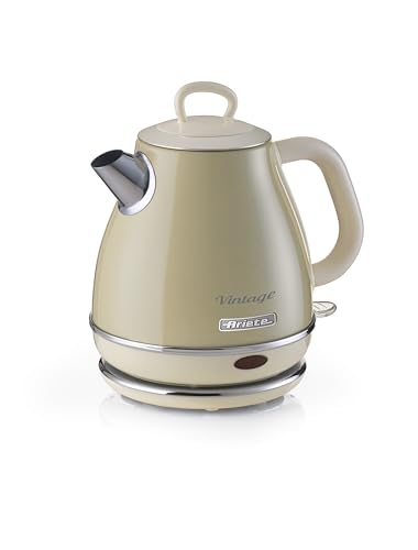 Ariete 2868 Bollitore Hervidor Vintage, 1 litro, 2000 W, Beige
