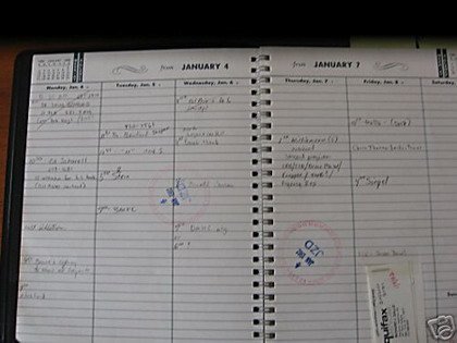 La agenda de DeLorean, a la venta en eBay