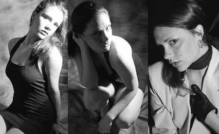 Victoria Beckham posando a sus 18
