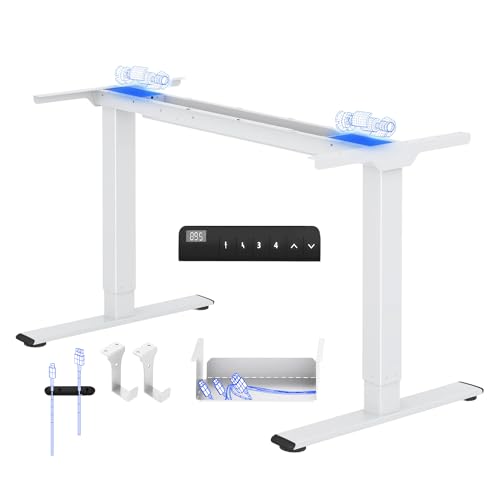 FLEXISPOT E1 Pro Escritorio Elevable Eléctrico 2 Motores 4 Memorias 70-119