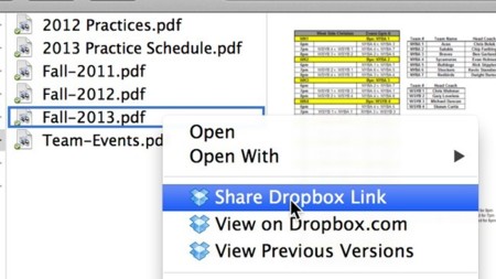 Dropbox ahora permite compartir archivos desde el escritorio con más rapidez