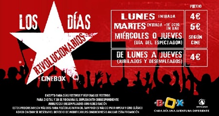 Al cine por menos dinero gracias a los 'Días Revolucionarios' de Ábaco-CineBox