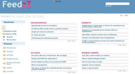 FeedzZ, lector online de feeds con capacidades semánticas