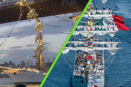 "El barco perdió potencia y no pudo usar el timón": qué hacía el Buque de la Marina Mexicana en Nueva York y lo que sabemos de por qué chocó