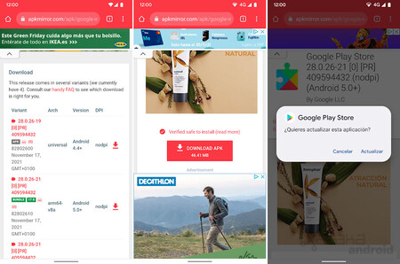 Actualizar Google Play Store