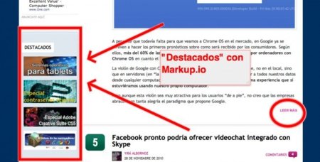 Markup.io: comparte un enlace y además destaca lo que quieras de una página web
