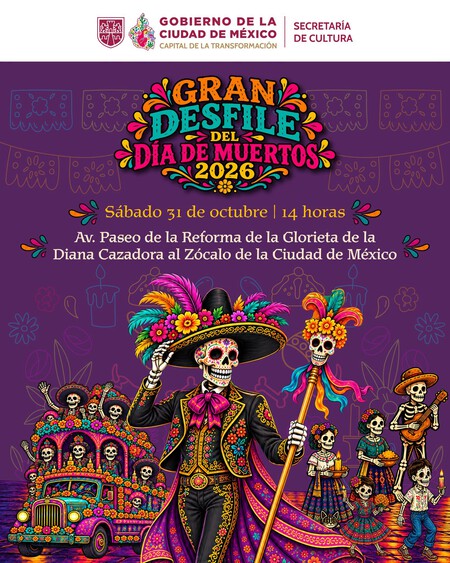 Gran Desfile de Día de Muertos 2026 en CDMX: ruta, horarios y todo para que lo vivas al máximo el 31 de octubre