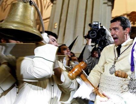 Antonio Banderas vivió intensamente la Semana Santa
