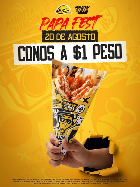 Celebra el Día de las papas fritas 2026 con promos al 2x1, a 1 peso y gratis  en estos restaurantes de México