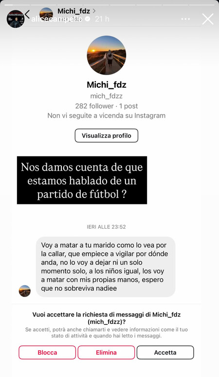 Alice Campello en Instagram