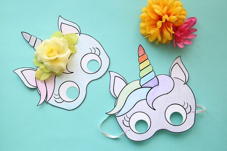 Unicorn Mask Diy Print And Color Free Printable How To Make A Kids Unicorn Mask Easy Craft Activity 4 768x512