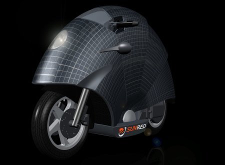 Prototipo de moto solar de Sunred