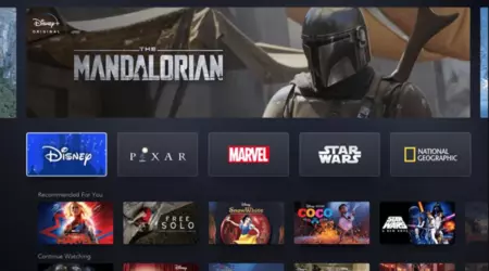 Disney+ インターフェース