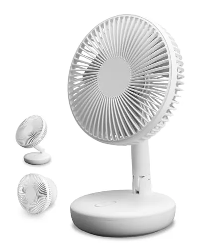 SUPAREE 30dB Ventilador Portátil Silencioso para Autocaravana Recargable