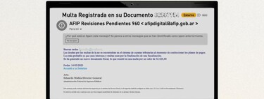 Alerta de phishing en Argentina: si recibís un mail en nombre de AFIP o ARCA que te solicita abonar deudas, se trata de una estafa 