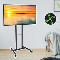 Mover una pantalla de hasta 55 pulgadas ya es súper sencillo con esta base para tu casa u oficina