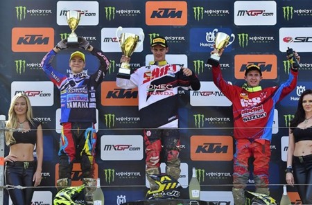 Podio Mx2 Suecia 2015