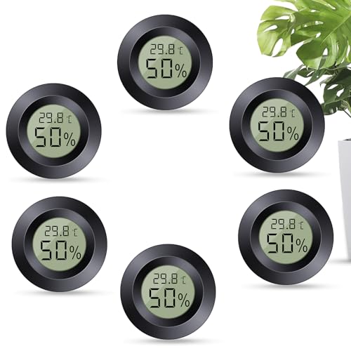Dictien Mini Termómetro Higrómetro Digital, Lote de 6 