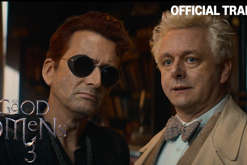 Crowley y Azirafel se reúnen para evitar el fin de los tiempos  en el sensacional tráiler del episodio final de 'Good Omens'