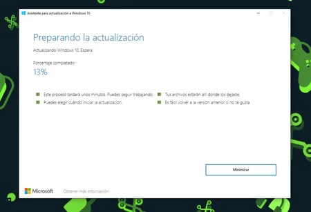 Windows 10 Actualizando