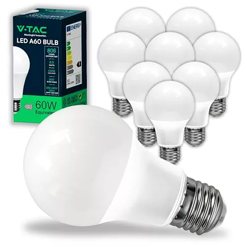 V-TAC 10x Bombillas LED E27, Edison 