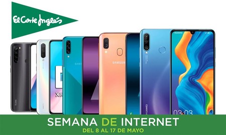 Semana de Internet en El Corte Inglés: los mejores smartphones Samsung, Xiaomi, Huawei y Oppo con hasta un 25% de descuento, envío gratis y recogida Click&Collect&Car