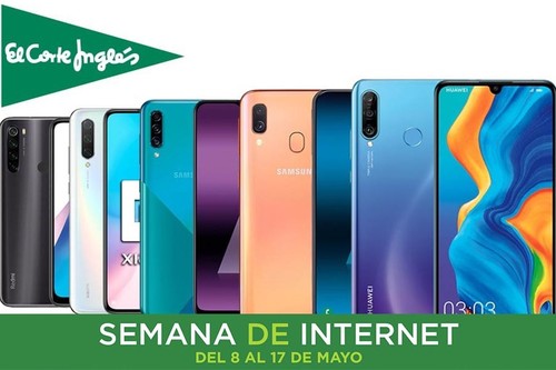 Semana de Internet en El Corte Inglés: los mejores smartphones Samsung, Xiaomi, Huawei y Oppo con hasta un 25% de descuento, envío gratis y recogida Click&Collect&Car