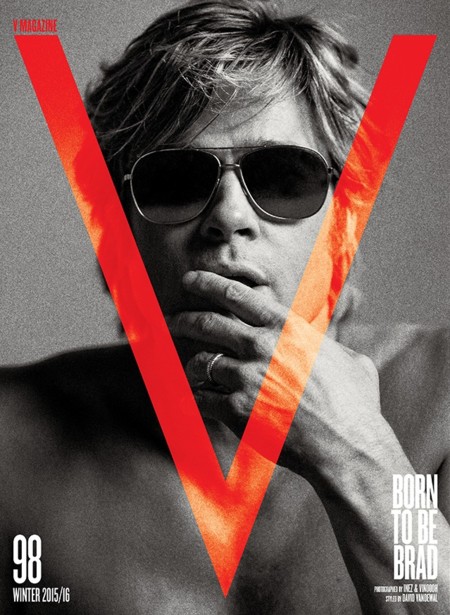 Totalmente enamorada de Brad Pitt a lo Robert Redford en V Magazine
