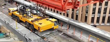 Kattor: el gigantesco vehículo amarillo que opera a 14 metros de altura y tiene un rol clave en la construcción del metro de Bogotá  