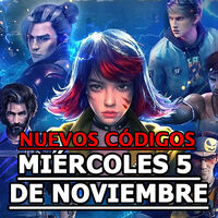 Free Fire MAX, códigos gratuitos del Miércoles 5 de noviembre 