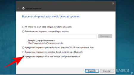 Agregar Una Impresora Local