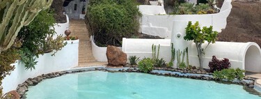 Lagomar, una casa hecha dentro de una antigua cantera de roca volcánica en Lanzarote que enamoró a Almodóvar