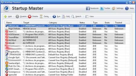 Startup Master, una ayuda para administrar los programas que se inician con Windows