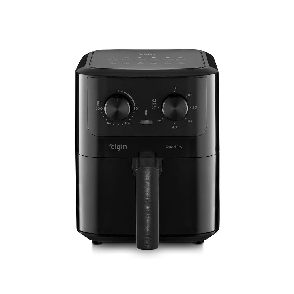 Fritadeira Elétrica Air Fryer Quad Fry Elgin 4,2 L, 1400w Preto
