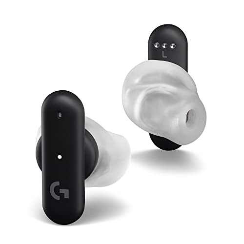 Logitech G FITS Auriculares Inalámbricos para Gaming, Ajuste Moldeado a Medida, LIGHTSPEED + Bluetooth, 4 Micrófonos Beamforming, PC, Mac, PS5, PS4, Móvil, Nintendo Switch, Negro
