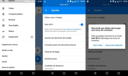 Google マップ Wi-Fi のみ
