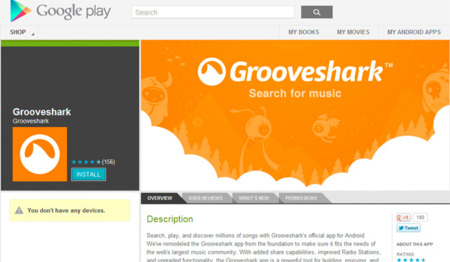 Grooveshark vuelve a Google Play después de que Google la expulsara hace más de un año