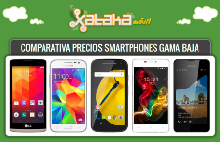 Comparativa precios Moto E 4G, Galaxy Core Prime, Lumia 550 y los móviles más baratos a plazos o libres