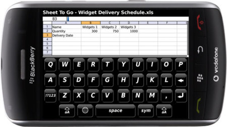 Actualización para la BlackBerry Storm mejora su teclado