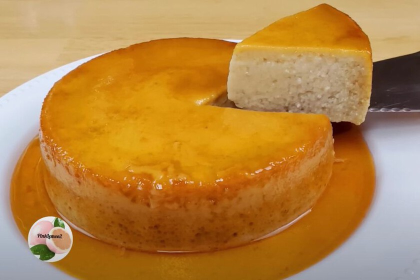 Pink Flan Deliciosos flan de plátano sin azúcar añadida, sin horno y sin gluten ...
