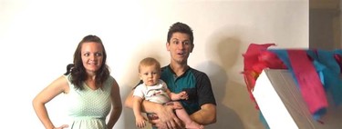 La increíble máquina de efectos encadenados que montó un padre para revelar el sexo de su próximo bebé