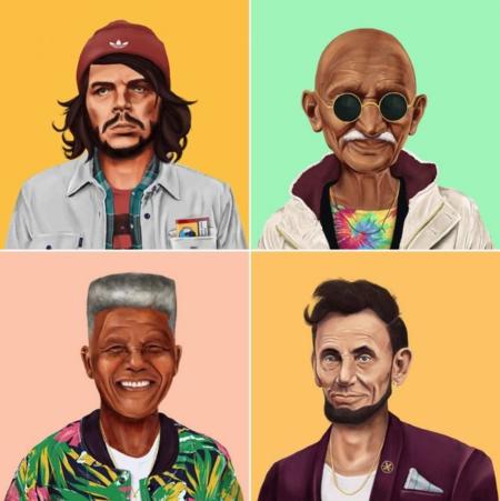 ¿Y si los grandes líderes mundiales se hubieran hecho hipsters? 