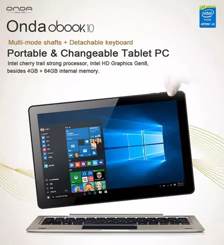 Tablet Onda Obook 20 Plus, con 4GB de RAM y Windows 10, por 134,94 euros
