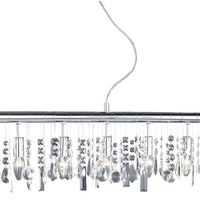 Oferta flash: lámpara de techo con cristales color cromado de Wofi por 42,90 euros y envío gratis 