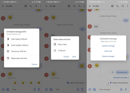 Google メッセージ プログラミング