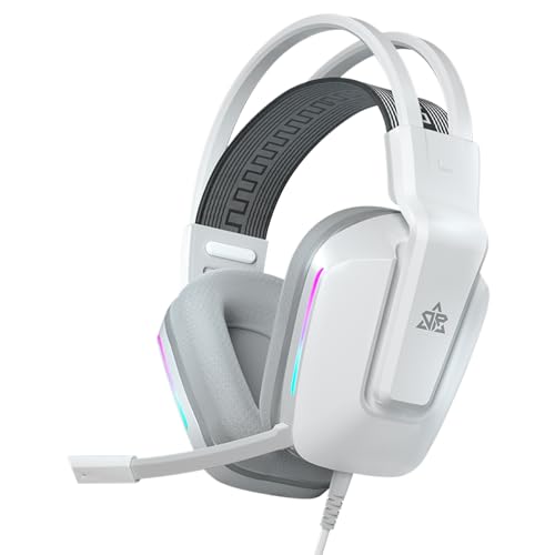 OMIRE Audifonos Gamer, Audifonos Diadema con Micronofono, 3.5mm 