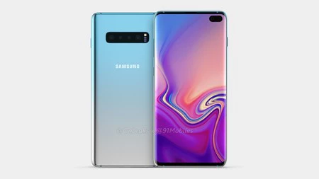 Samsung Galaxy S10 のレンダリング