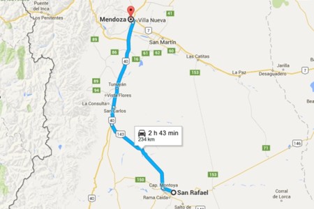Tramo San Rafael Mendoza